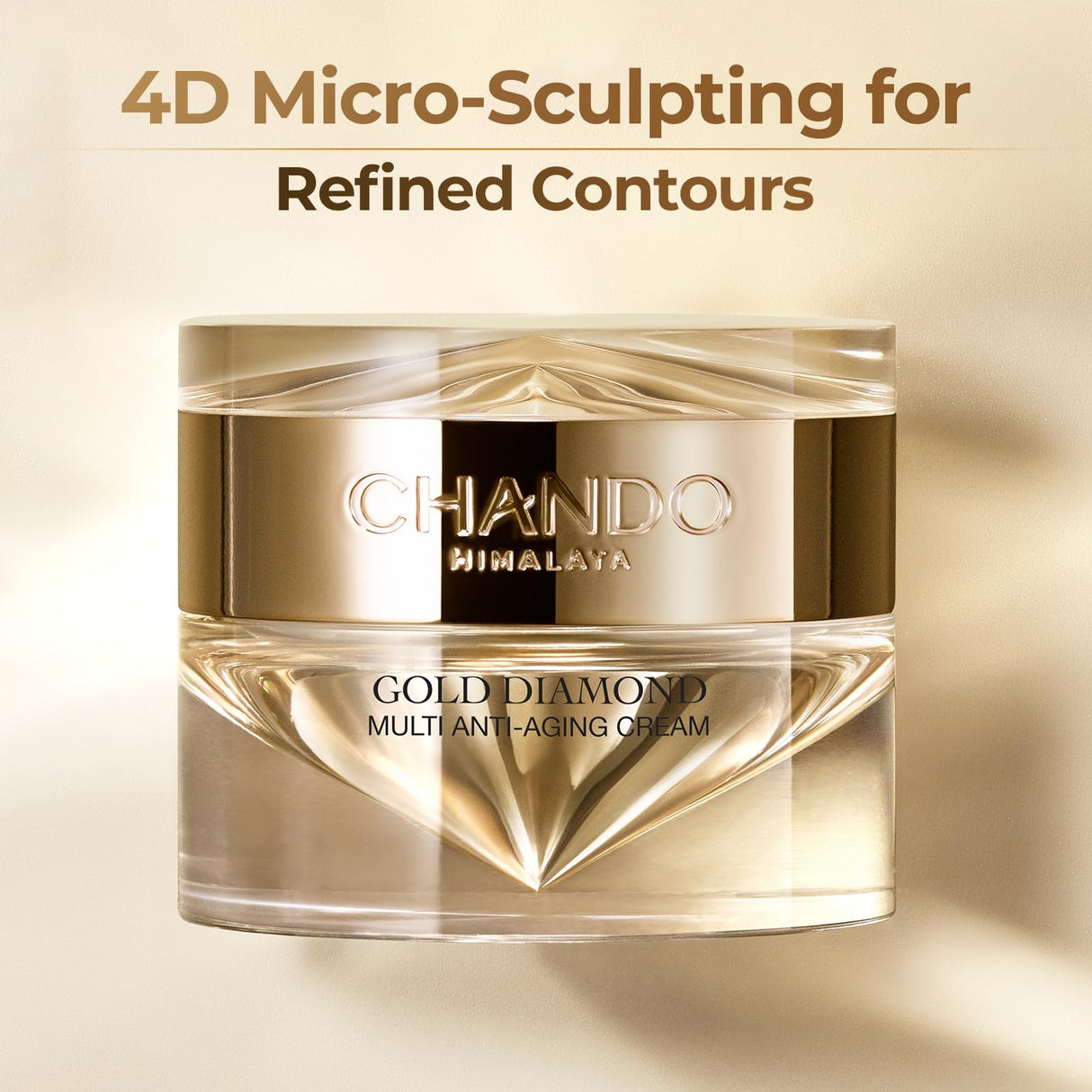 CHANDO HIMALAYA Gold Diamond Multi Anti-aging Cream (55g/1.94oz) - Super Multi-Corrective Night Cream, Reducing Wrinkle Cream, Firms Skin, Paraben-free