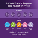 Philips Avent Natural Baby Bottles, Medium Flow, 9 oz, BPA-Free, 4-Pack