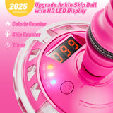 Flooyes Skip Ball for Kids, Ankle Skip Ball Toy with Counter, Timer