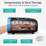 QUINEAR Hand Massager - Cordless Hand Massager with Heat and Compression for Arthritis, Carpal Tunnel and Stiff Joints - Gifts for Women Men - FSA/HSA Eligible