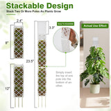 12 Inch Self Watering Moss Pole for Climbing Plants, D Shaped & Stackable