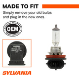 SYLVANIA H11 XtraVision Halogen Headlight Bulb, High or Low Beam, 2 Bulbs