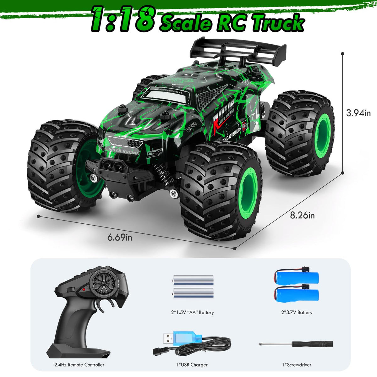 BIFYTON Remote Control Car, All-Terrain Rechargeable Rc Truck Boy Toys