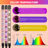 shalaker Grow Lights for Indoor Plants,80 LED Plant Lights with Full Spectrum & Red Blue Spectrum, 10 Dimmable Level, 3/9/12H Timer,3 Switch Modes, Adjustable Gooseneck,4 Heads Clip-On