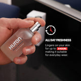 Huron Eau de Parfum - Everyday Fragrance for Men - Clean, Aromatic Notes of Mandarin, Cardamom, Blue Sage, Lavender & Ocean Air - Long Lasting Men's Cologne - Safe, Clean Ingredients - 1.7 Fl. Oz.