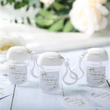 50Pcs Mini Hand Sanitizer Bottles Bulk with Thank You Labels - Wedding Favors - Personalized Wedding Favors for Guests, Thank You Gifts Party Supplies for Bridal Shower Gift (Sanitizer Not Included)
