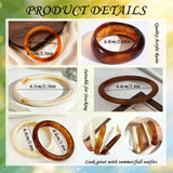 FIRSAUKI Chunky Resin Acrylic Bangle Bracelets for Women
