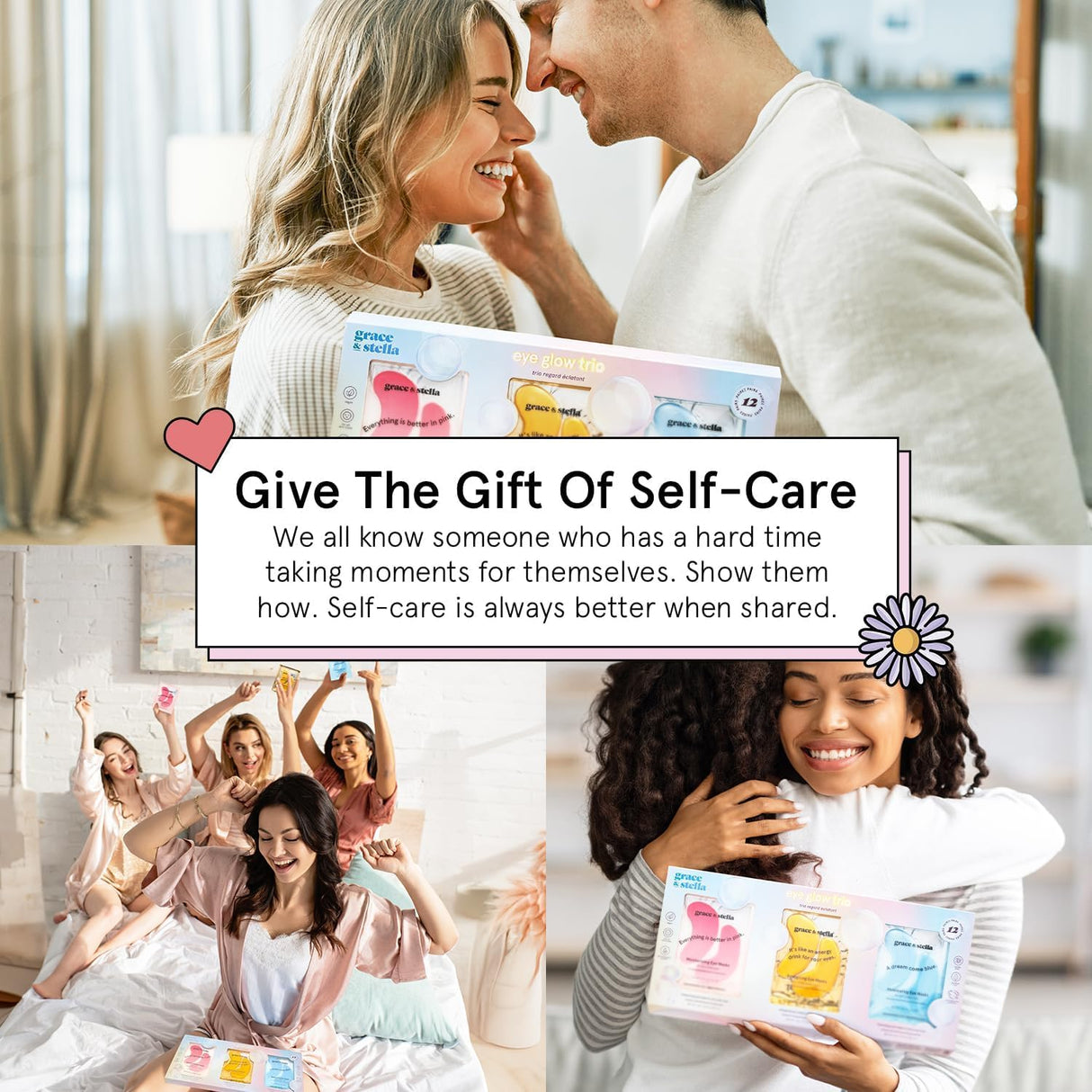 grace & stella Under Eye Patches (12 pairs) Eye Masks for Puffy Eyes and Dark Circles - Stocking Stuffers, Christmas Gifts for Women - Gifts for Birthdays, Bachelorette Party, Bridesmaids, Self Care