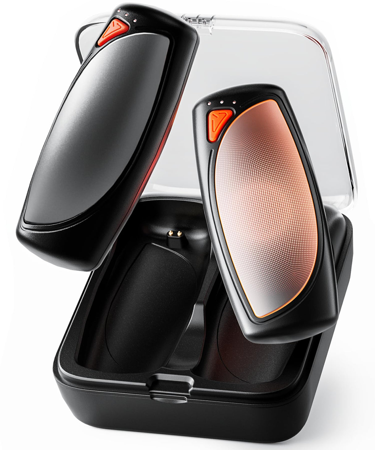 Hand Warmers Rechargeable 2 Packs, Double Sided Heating with AI Charging Case, 14000mAh Electric Hand Warmer Up to 36 Hours, Portable Heater Gifts for Christmas,Camping,Hunting