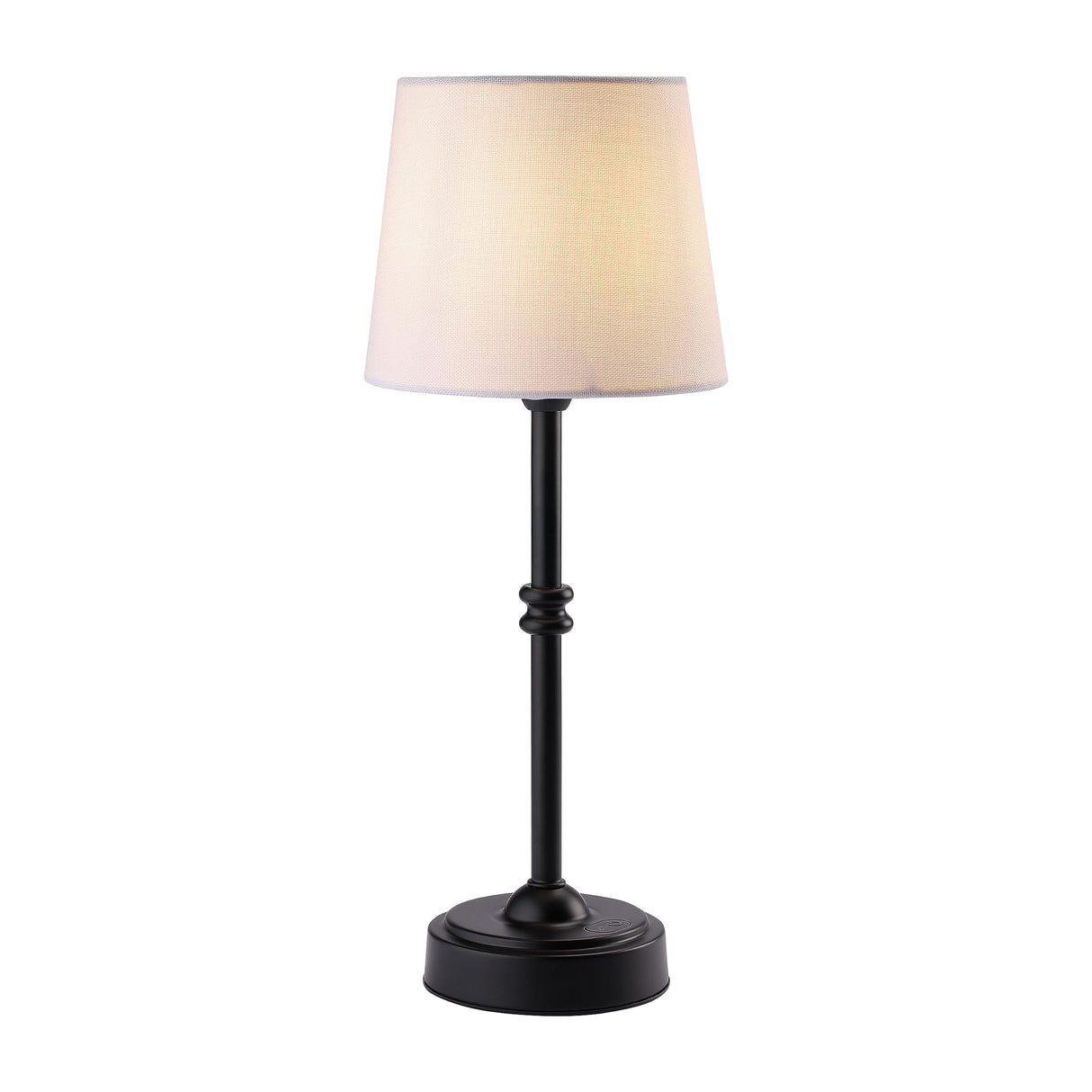 O’Bright Seraph - Cordless LED Table Lamp with Dimmer, Built-in Rechargeable Battery, 3-Level Brightness, Patio Table Lamp, Bedside Night Lamp, Ambient Light for Restaurant, Black