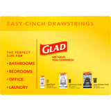 Glad Small Trash Bags 8 Gallon, Fragrance Free Garbage Bags, Odor Resistant with Drawstring, 80 Count