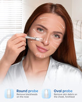 At-home Microdermabrasion Machine, UNOISETION 2 in 1 Dermabrasion Facial Machine for Exfoliation & Blackhead Removal, Diamond Micro Dermabrasion for Skin Care, Beauty Gifts for Women, White