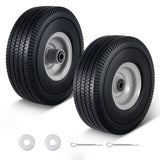10" 4.10/3.50-4 Tire and Wheel 5/8''Axle Bore Hole&2.2''Offset Hub