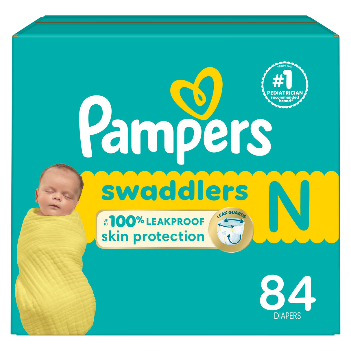 Pampers Baby Diapers - Swaddlers - Size 4, 66 Count, Ultra Absorbent Disposable Infant Diaper