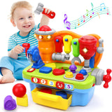 Toys for 1 Year Old Boy, Musical Toy Tool Bench, 1 2 3 Years old Boy Gifts