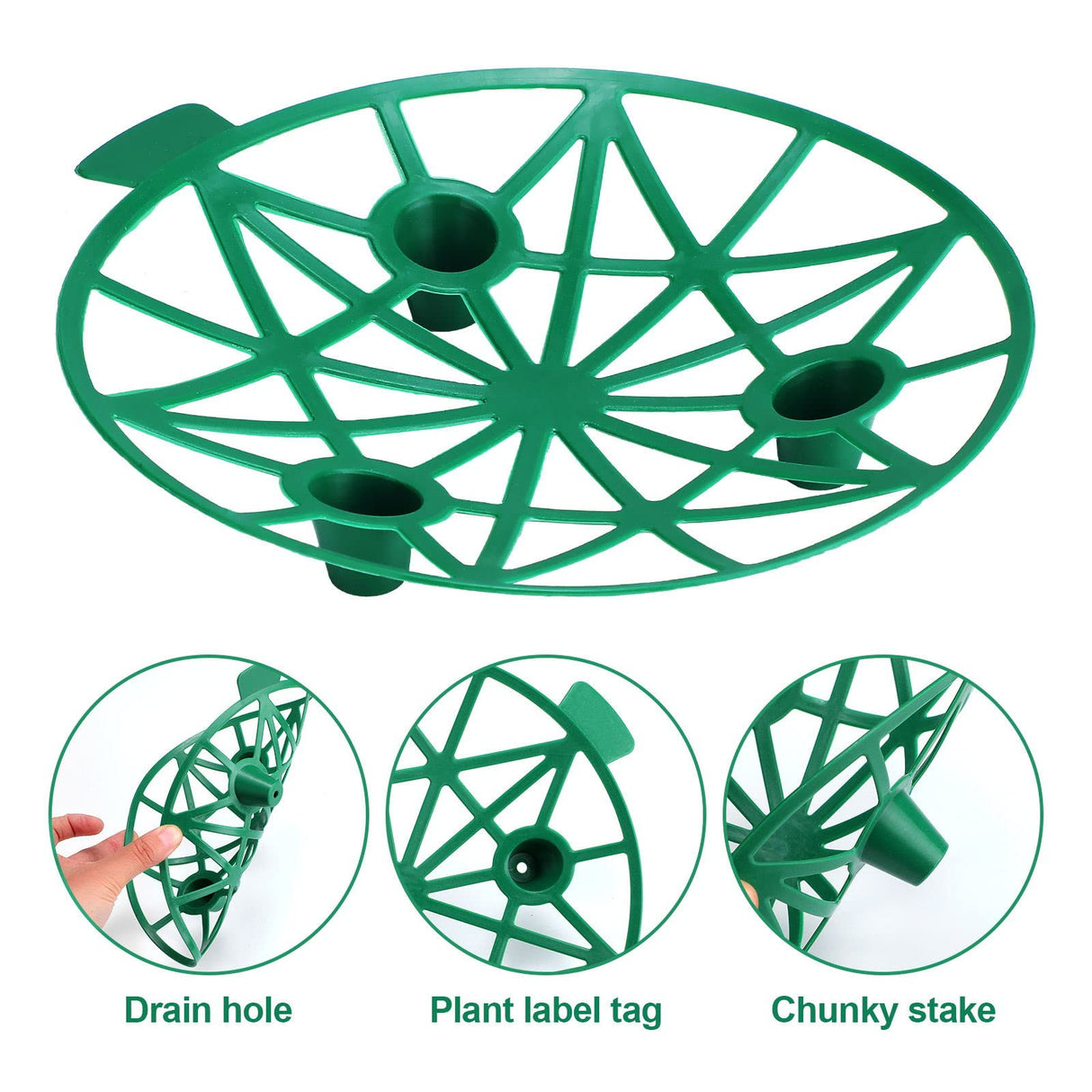20 Pack Melon Cradle Plant Melon Supports Cages Cradles Trellis Garden Harvest Basket Protector for Watermelon, Cantaloupe, Pumpkins, Strawberries Avoid Ground Rot