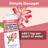 TPS NUTRIENTS Christmas Cactus Fertilizer for All Christmas Cacti and Schlumbergera Cacti, Liquid Plant Food, 32 oz (1 Quart)