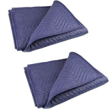PONGHEI 2 Moving Blankets 40"x 72" Heavy Duty Packing Blankets for Moving Shipping Thick Furniture Wrapping for Moving Supplies Professional Quilted Shipping Blankets