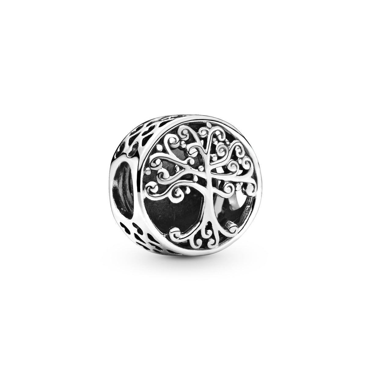 PANDORA Family Tree Charm - Engraved Family Message - Meaningful Keepsake - Jewelry for Women with Gift Box - Compatible Moments Charm Bracelets - Sterling Silver
