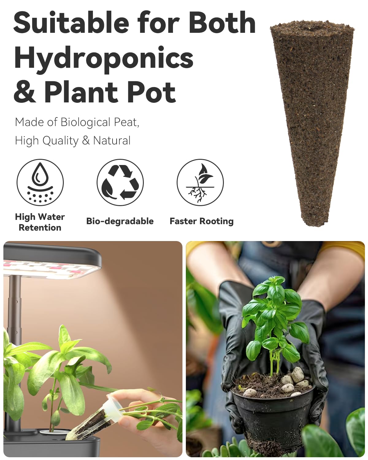 LYKOCLEAN Herb Seed Pod Kit Compatible with AeroGarden Hydroponics Growing System, Complete Indoor Gardening Supply (Herb, 8-pods)