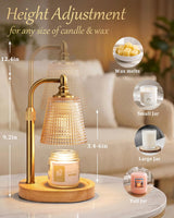 Candle Warmer Lamp with Timer,Birthday Gifts for Women Mom Home Decor