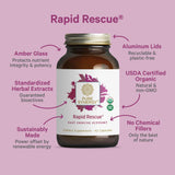PURE SYNERGY Rapid Rescue | Organic Immune Support Capsules | Herbal Supplement with Echinacea, Elderberry, and Olive Leaf Extracts | for Immediate Immune Support (42 Capsules)