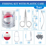 Mini Fishing Kits Bulk for Age 9-14 Christmas Shoebox Fillers Emergency Fishing Survival Kit Small Fishing Kit with Jar Fishing Accessories Fishing Gear for Beginner Stocking Stuffer Gift (24)