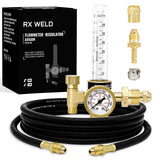 RX WELD Argon Flowmeter for MIG TIG Weld, CGA580, 6.6FT Hose