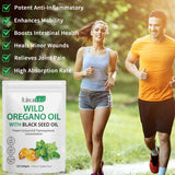 newseel Oil of Oregano with Black Seed Oil, Organic Oregano Oil Softgels,Oregano Oil Capsules Organic,Non-GMO, Gluten Free,120