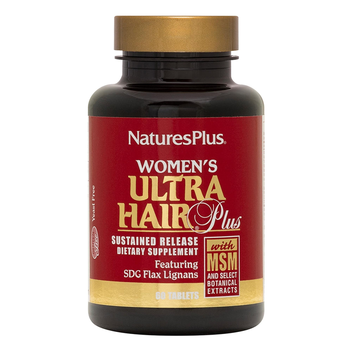 NaturesPlus Women’s Ultra Hair Plus - 60 Sustained Release Tablets, Pack of 2 - Nutritional Support for Healthy Hair Structure - Gluten Free - 60 Total Servings