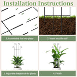 2 Set 32'' Taller Plant Trellis for Climbing Plants Indoors & Outdoor, Garden Metal Trellis Plant Support for Potted Plants, Houseplants, Flowers Vine, Ivy, Pothos, Monstera