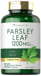 Carlyle Parsley Leaf Capsules 1200mg | 300 Count | Non-GMO, Gluten Free Supplement