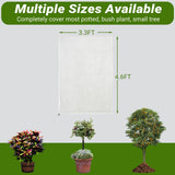 4 Pack Bird Netting Bags for Garden Protection, 3.3 x 4.6 FT Insect Barrier Mesh Covers with Zipper Drawstring, Fruit Tree Netting for Blueberry Bushes Tomatoes Vegetables and Outdoor Plants