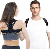 HLOES Posture Corrector for Women and Men,Adjustable Upper Back Brace, Breathable Back Support straightener, Providing Pain Relief from Lumbar, Neck, Shoulder, and Clavicle, Back.