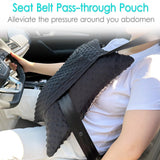 D. Cozy Star Shaped Hysterectomy Pillow with 2 Pockets for Abdominal Surgery Hysterectomy Recovery Must Haves Products Gifts Tummy Pillow with Hands Placement Pouch Minky Dot Black