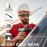 Hoqiwild ANSI Z87.1 Tinted Safety Glasses Bulk 36 pack, Safety Sunglasses for men and women, Scratch & Impact Resistant UV protection sunglasses for Construction, Outdoor Sports & Work