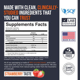 EcoWise Wellness Creatine Monohydrate Gummies 5000 mg, Strawberry Flavor, 120 Sugar-Free Vegan Chews, Creatine Supplement for Daily Routine