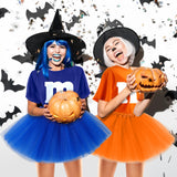 FONYFA Letter M Halloween Costumes Tutu Skirts, Women Team Group T-Shirt, Chocolates Candy Costume for Halloween Christmas Party Costume
