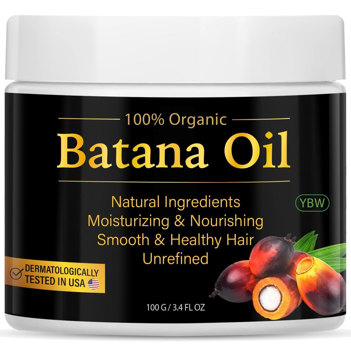 Raw Batana Oil for Hair Growth by Dr. Sebi Organic Raw Honduras Oil Paste, 100% Pure and Natural, Botana Prevents Hair Loss, Eliminates Split Ends for Men & Women