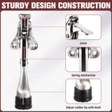 Chumia 12 Pieces Heavy Duty Door Stoppers 5.35 Inches Kickdown Adjustable Kick Down Door Stop for Bottom Easy Pedal with Rubber Tips Commercial(Silver)