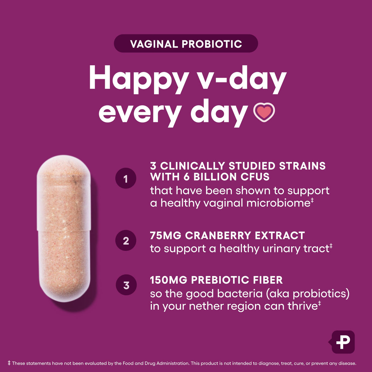 Physician's CHOICE Vaginal Probiotics for Women - pH Balance, Odor Control, Yeast Balance, Vaginal Flora & Feminine Health - 6B CFU with Organic Prebiotics and Cranberry Extract - 45 CT