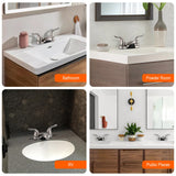 KPWATER Bathroom Sink Faucets 2/3 Hole,Brushed Nickel Dual Handles 4 inch Plastic Plating Over Bathroom Faucet with Pop-up Drain and 2 Supply Hoses for Apartment Rvs Sink Vanity