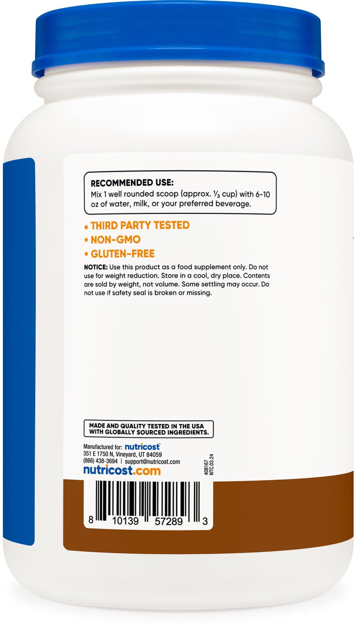 Nutricost Whey Protein Isolate (Mocha) 2LBS