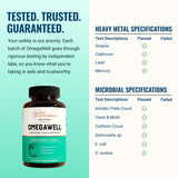 Live Conscious OmegaWell Omega 3 Fish Oil - 2000mg Capsules: Heart, Brain, & Joint Support - 800 mg EPA 600 mg DHA - Sustainably Sourced - Softgels - 30 Day Supply
