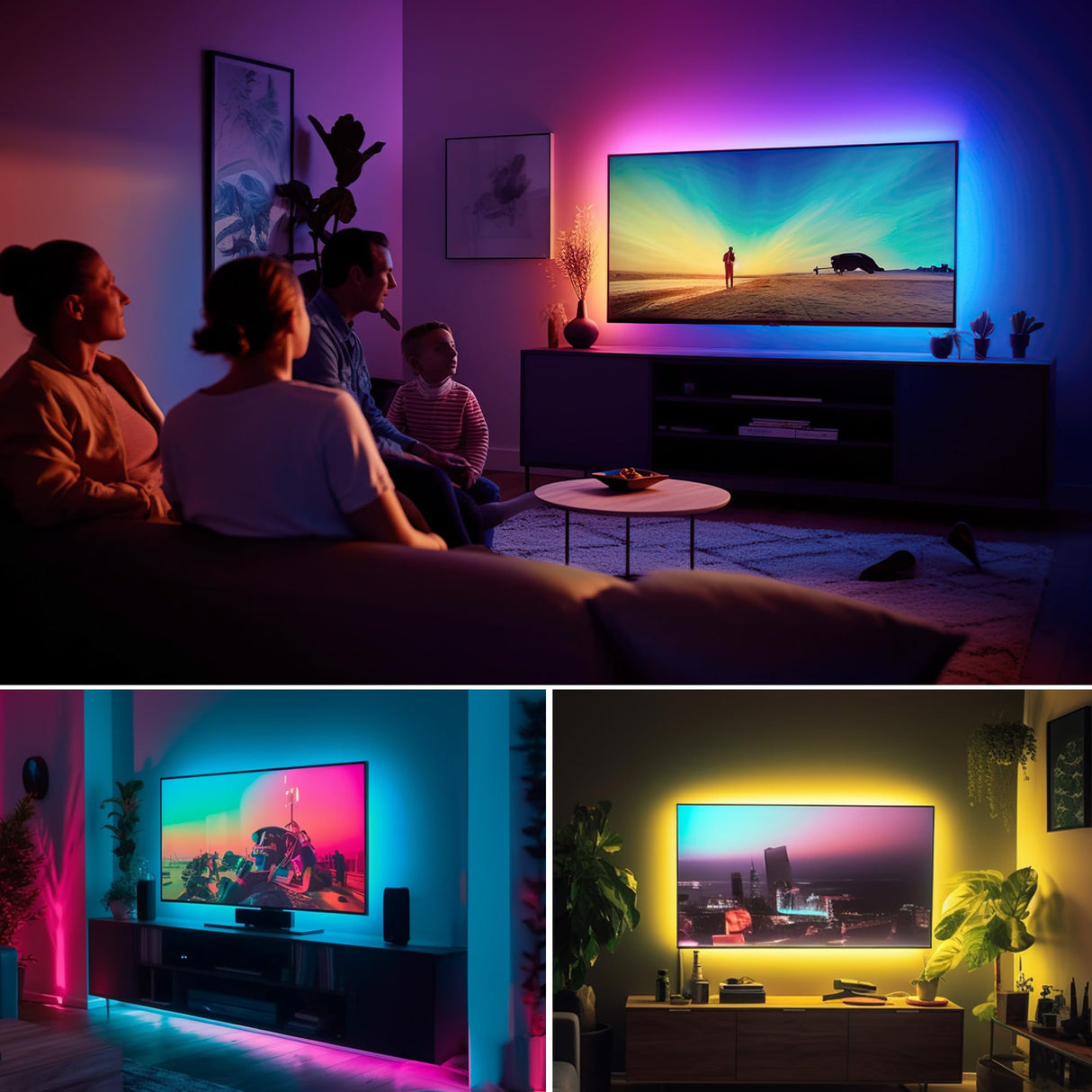 maylit 18ft ICRGB TV LED Backlight for 75-85in TVs