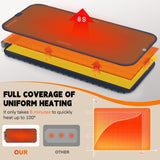 Homelove Warming Mat for Food - Electric Warming Tray with 6-Level Temperature and Hours Setting, Full Surface Graphene Heating, Waterproof Dishwasher-Friendly Food Warmer for Parties, Kitchen (Blue)