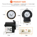4681EA2001T OEM Washer Drain Pump Motor Replacement for Kenmore & LG - AP5328388 4681EA1007G 4681EA1007D - Fits WM2101HW WM3270CW WM3431HS WM3770HVA Washing Machines