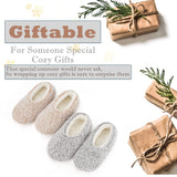 Cozylook 2-PK Soft House Loafer Slippers for Women Indoor, Furry House Shoes for Women Non-slip, Cozy Slip Ons for Elderly, Christmas Gifts, Adult Size 11-12