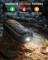 AI Hand Warmers Rechargeable 2 Pack - 6000mAh Electric Hand Warmer with LED Lights, 5-Temp Smart Control, Portable Pocket Heater, Gifts for Christmas, Outdoor, Hunting, Golf, Camping Accessories