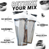 HELIMIX 2.0 Vortex Blender Shaker Bottle Holds upto 28oz | No Blending Ball or Whisk | USA Made | Portable Pre Workout Whey Protein Drink Shaker Cup | Mixes Cocktails Smoothies Shakes | Top Rack Safe